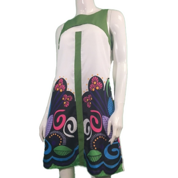 NWT Young Threads Green/White Sundress (1145)